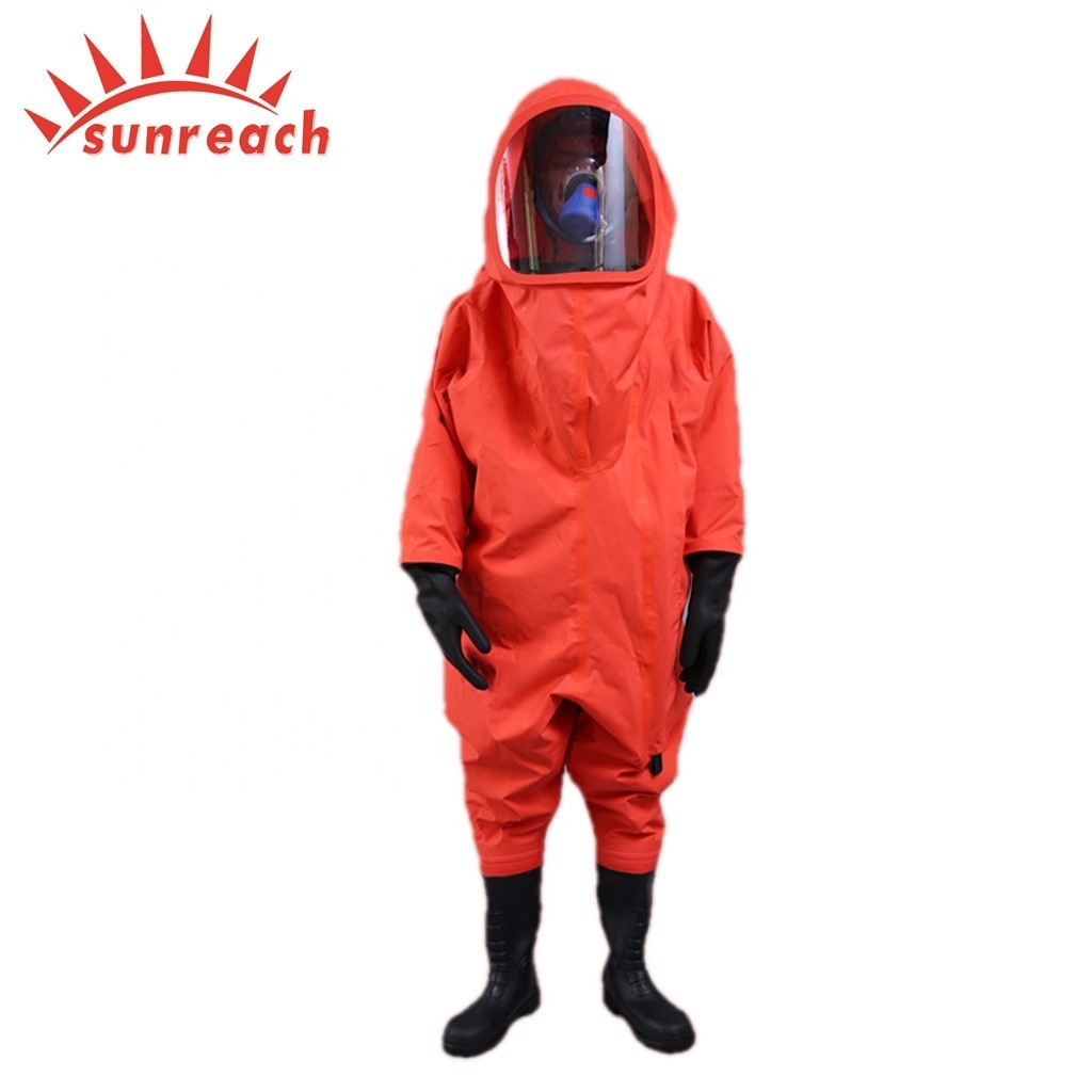 PVC Chemical Resistance Coverall Suit Protective Clothing