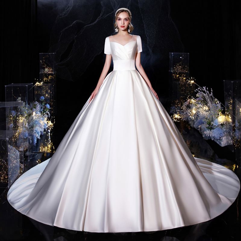 Wholesale main wedding dress 2021 new Bridesmaid super fairy dream starry sky luxury studio