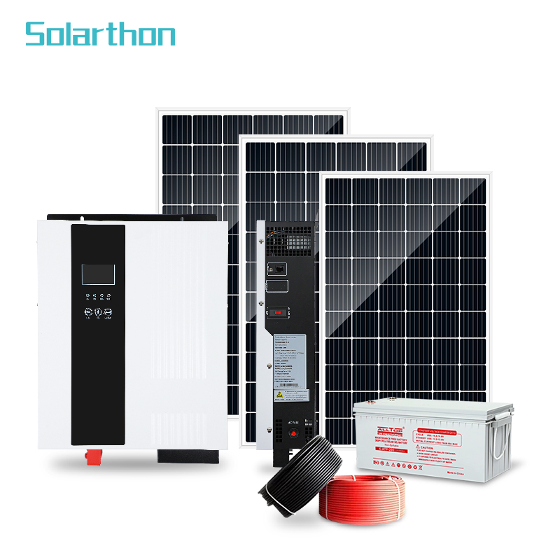 Solarthon, 10 кВт, 1000 Вт, 15 кВт, 50 кВт, комплект солнечных панелей, 30 кВт, гибридный, 5 кВт, домашняя система хранения солнечной энергии