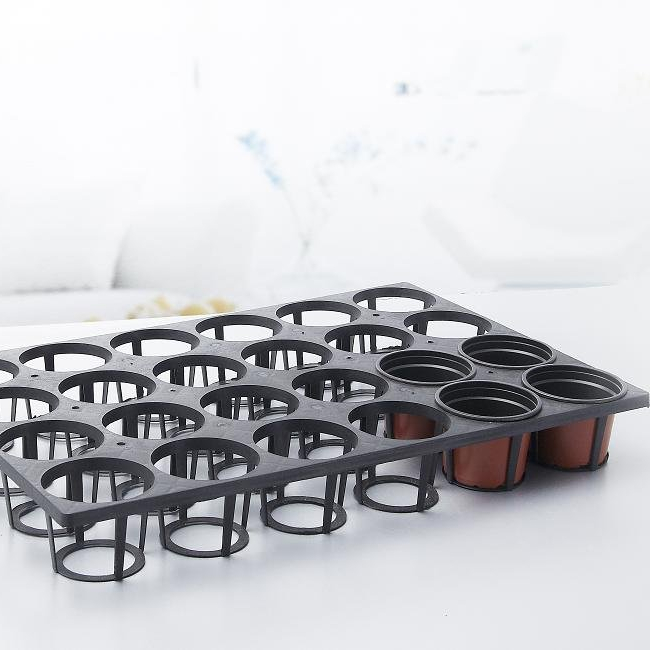 Nursery Pots First Used Plastic Black nersery tray 50 Gallon OEM Customized Picture Outdoor garden Material Origin flowerpot