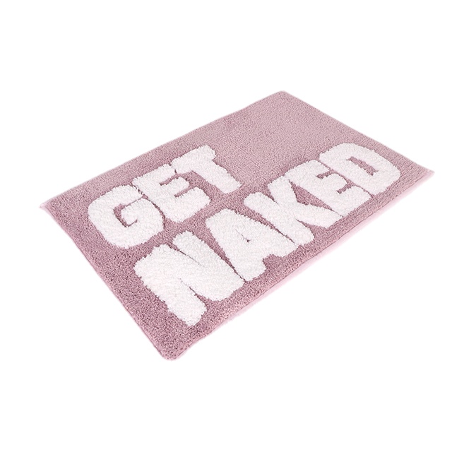 Antislip Bath Mat Water Absorbent Premium Letter Bathroom Rug Soft Bathroom Mat Microfiber Bath Mats