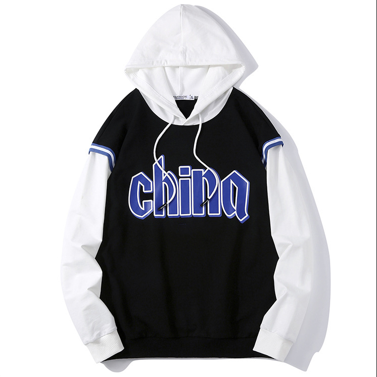 Custom graphic heavy weight cotton sports unisex hoodie 100% cotton baseball block sweatshirt
