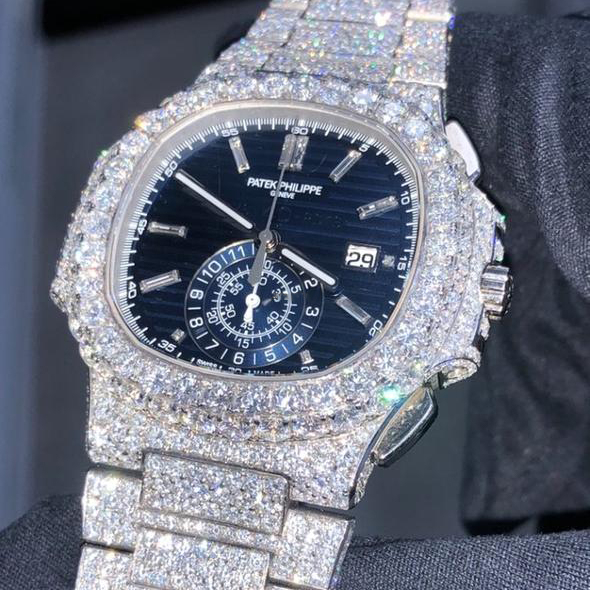 GIGAJEWE Strap Wristwatch Quartz Glass White gold or yellow gold Moissanite Watch