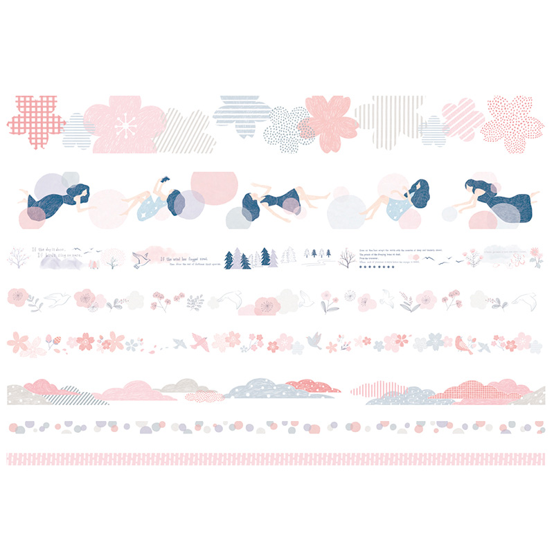 Simno color life series tape diary notebook practical function decoration diy tape