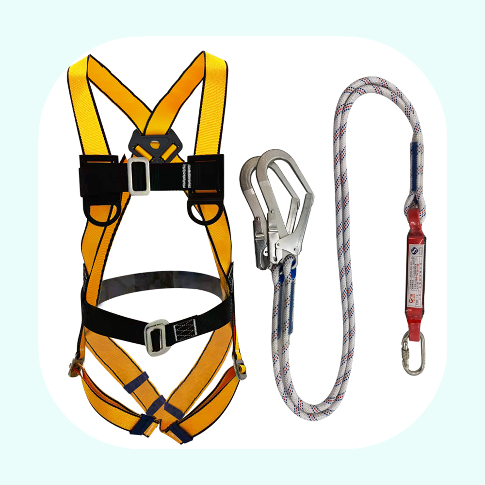 Safety harnesses 5 Point with lanyard Full Body High altitude to prevent falling climbing harness safety belt fall protection