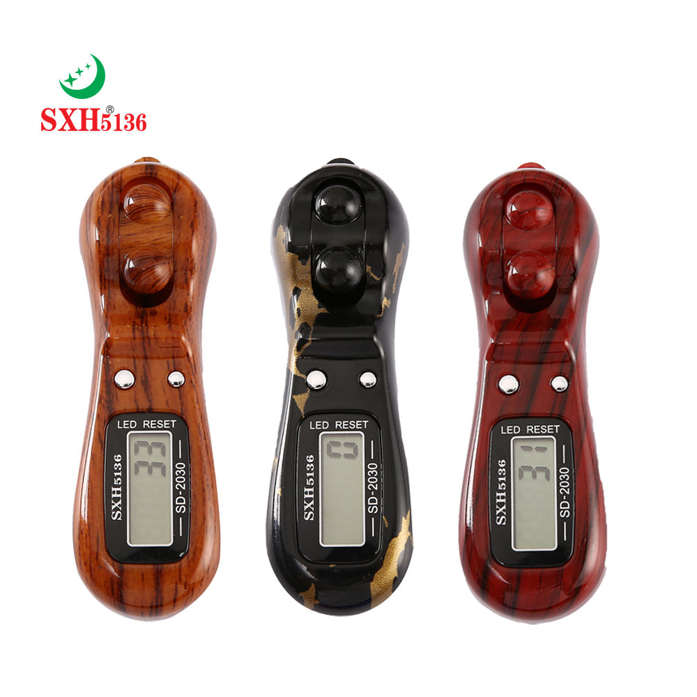 SXH5136 Фабрика оптовая Электроника цифровой Tally Counter печать цвет со светодиодом оригинальный Tasbeeh цифровой бисер четки