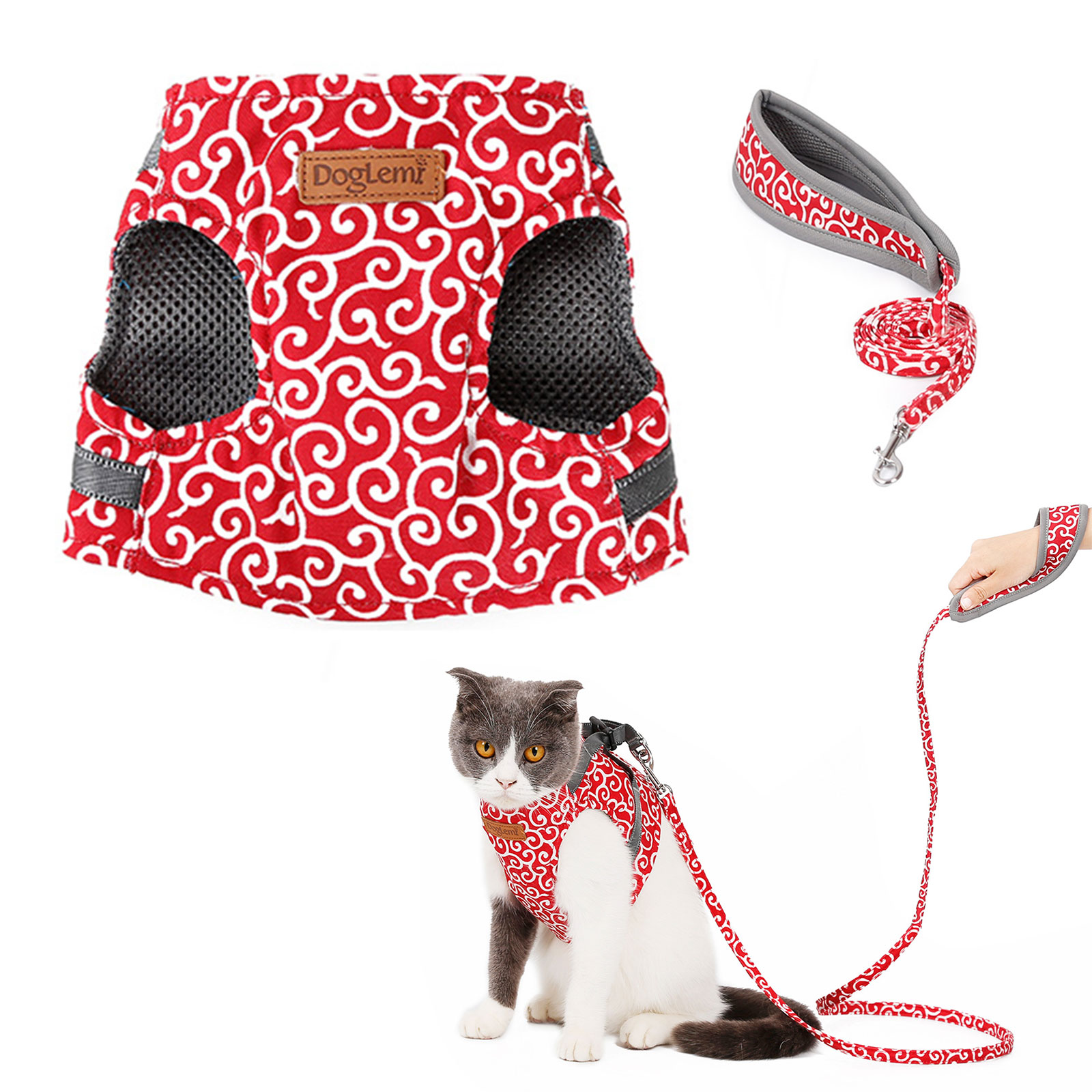 Chest Harness Vest Cat Walking Cat And Leash Set Adjustable Small Dog Cat Harness