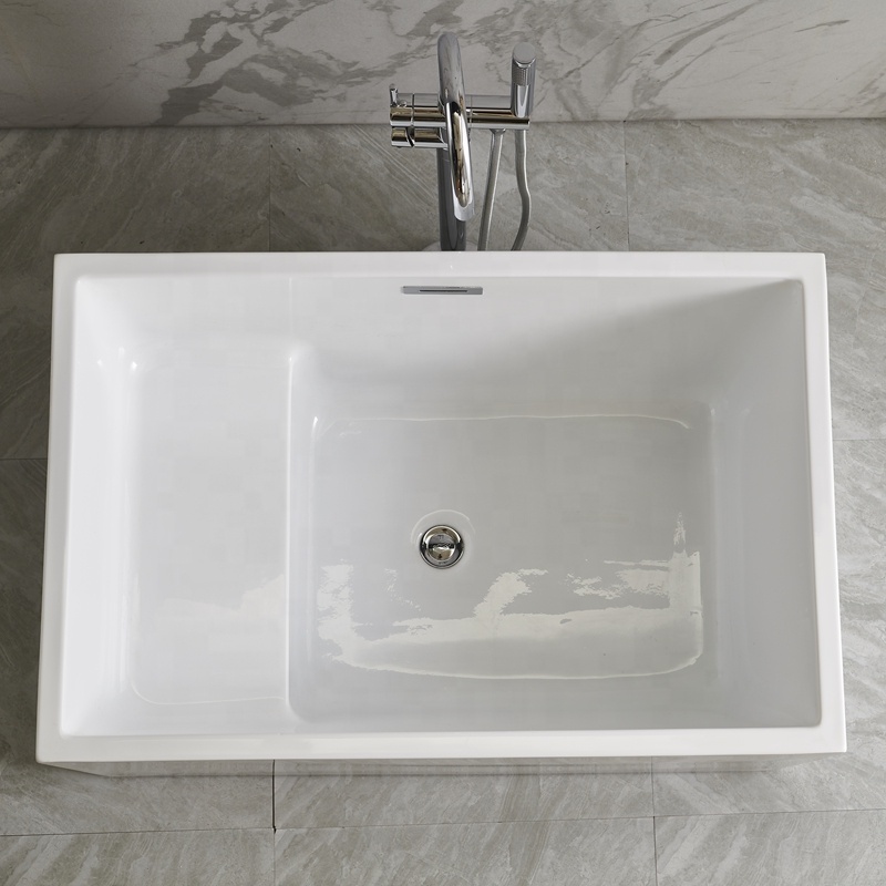 Luxury Small Size Freestanding Bathtub Acrylic Bath Tub for One Person