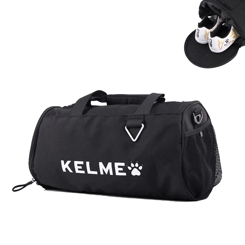 Мужская Футбольная сумка KELME, Водонепроницаемая спортивная сумка через плечо для спортзала, путешествий, тренировок, фитнеса, футбола, хранения, Полиэстеровая, на молнии, однотонная