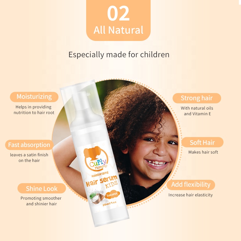 Curlymommy Detanging увлажняющая и смягчающая детская Сыворотка для волос для вьющихся волос