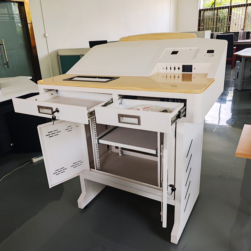 School Classroom Digital Podium Multimedia Platform Teaching Educational Equipment Teacher Desk