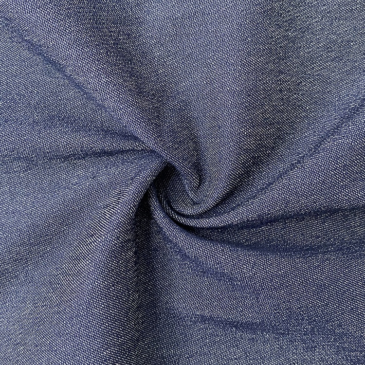 Harvest denim style fabric nylon satin elasticity rayon fabric wholesale two tone sateen bengaline fabric spandex for pants