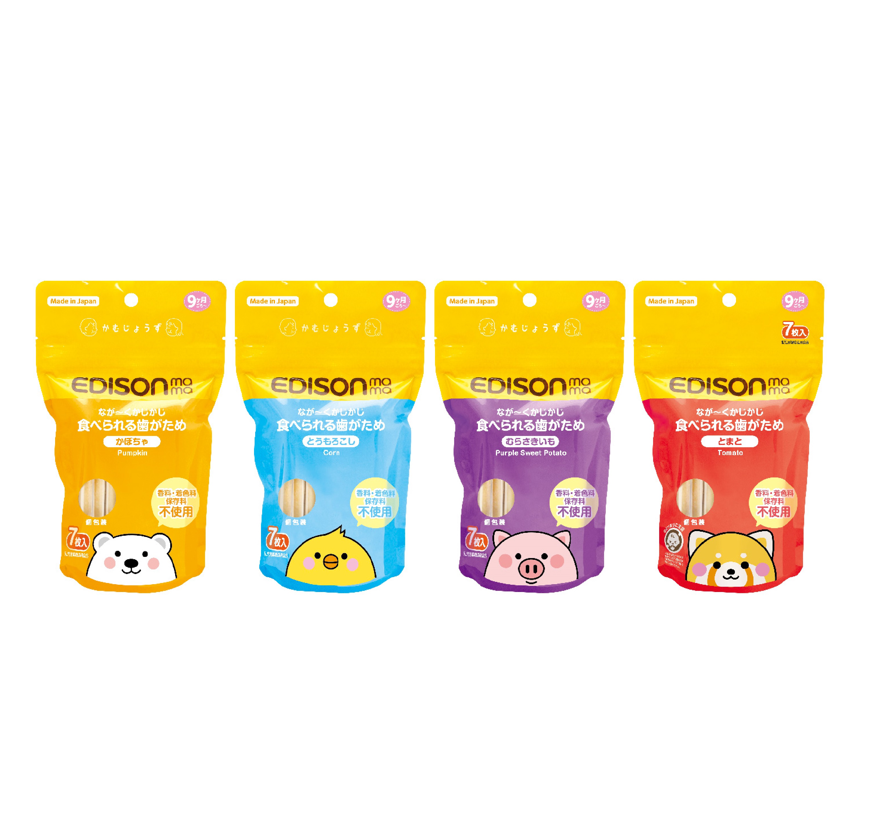 Japanese various flavors soothe teething gums import baby biscuit
