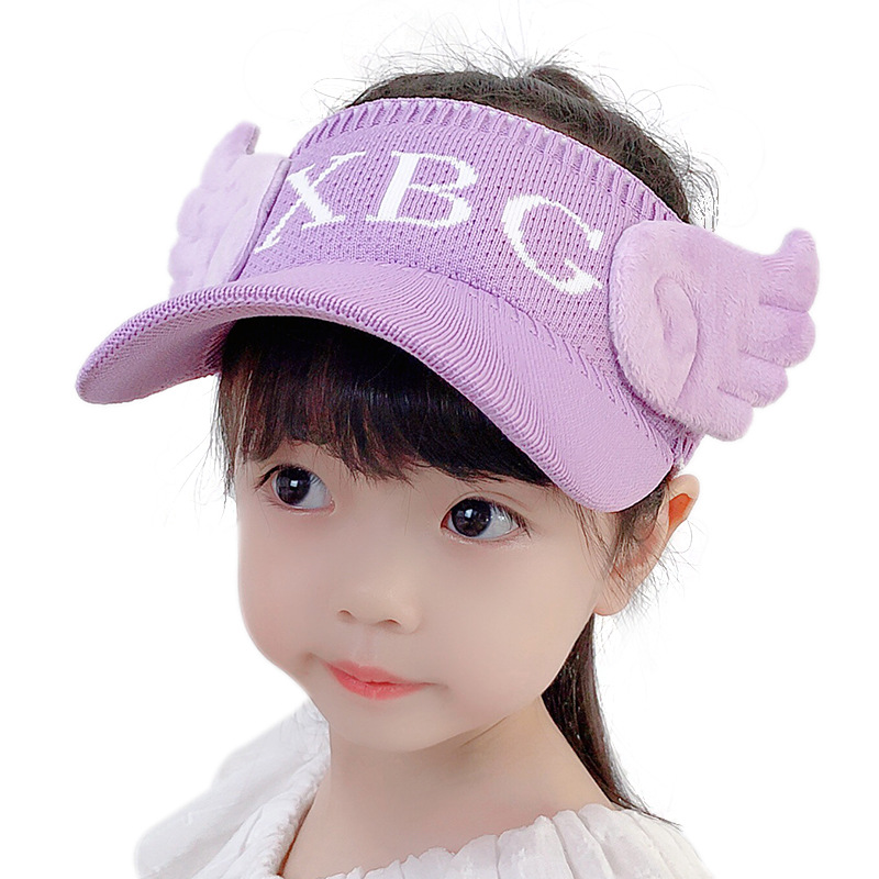 Children Sun Protection Hat Baby sun hats boys and girls summer sun caps angel empty hats