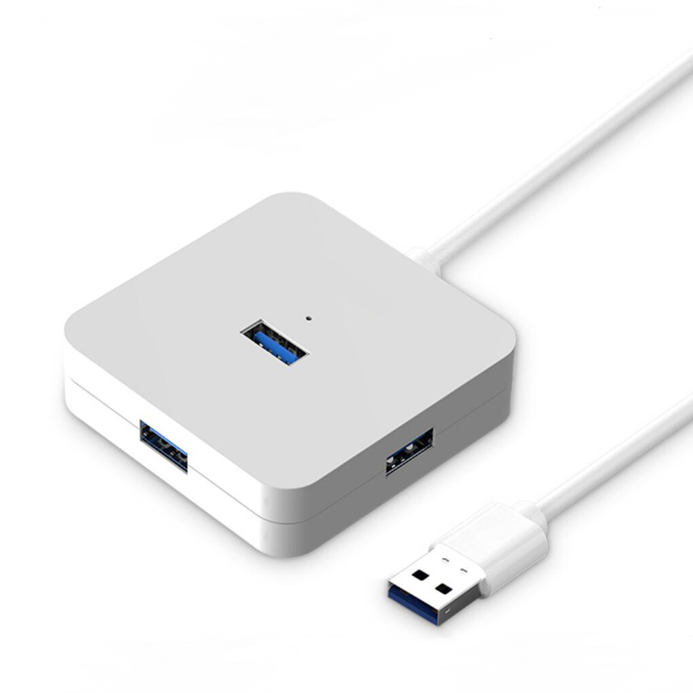 USB концентратор 3,0 4 порта Портативный Micro USB 3,0 концентратор разветвитель с адаптером питания для ПК высокоскоростной USB разветвитель концентратор