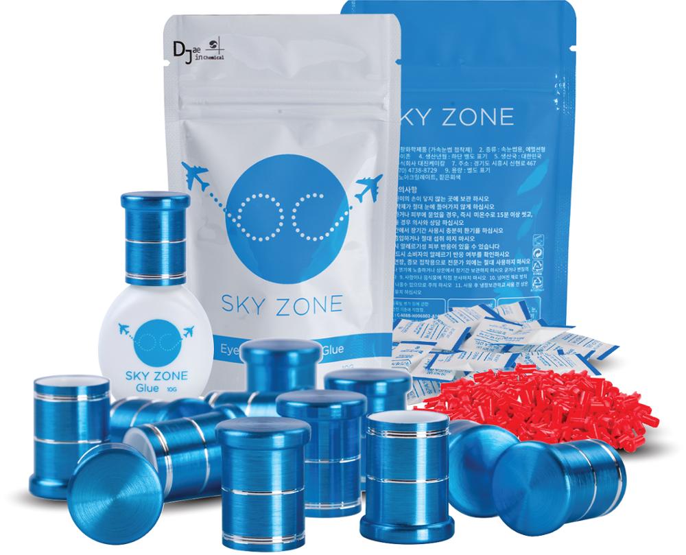 Клей для наращивания ресниц Sky zone 5 мл, сильный клей, быстросохнущий, 1-2 с, долгая аренда, 6 недель, частная этикетка