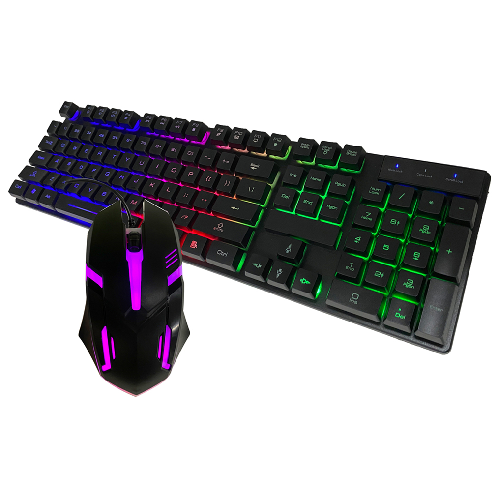2021 Проводная игровая клавиатура, набор для мыши, оптовая продажа, RGB клавиатура с игровым костюмом мыши