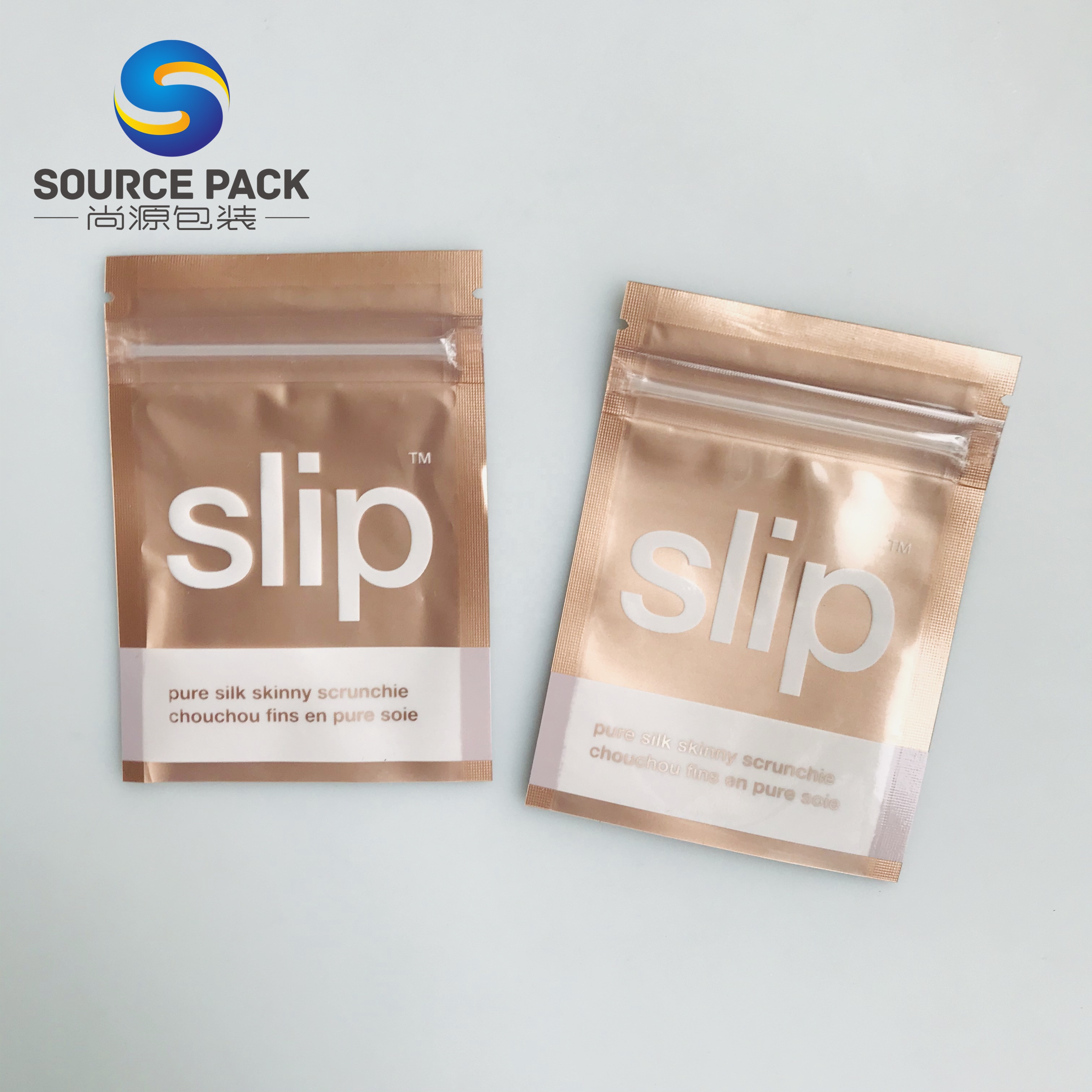 Теплоизоляционный нижний мешок ziplock пластиковая косметическая упаковка трехсторонний мешок уплотнения