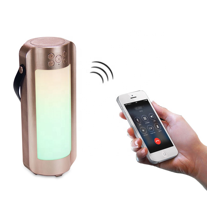 Портативный Перезаряжаемый LED TWS Bluetooth Фонарь динамик, с радио/TF/AUX и 10 цветными светодиодными темами, подходит для кемпинга