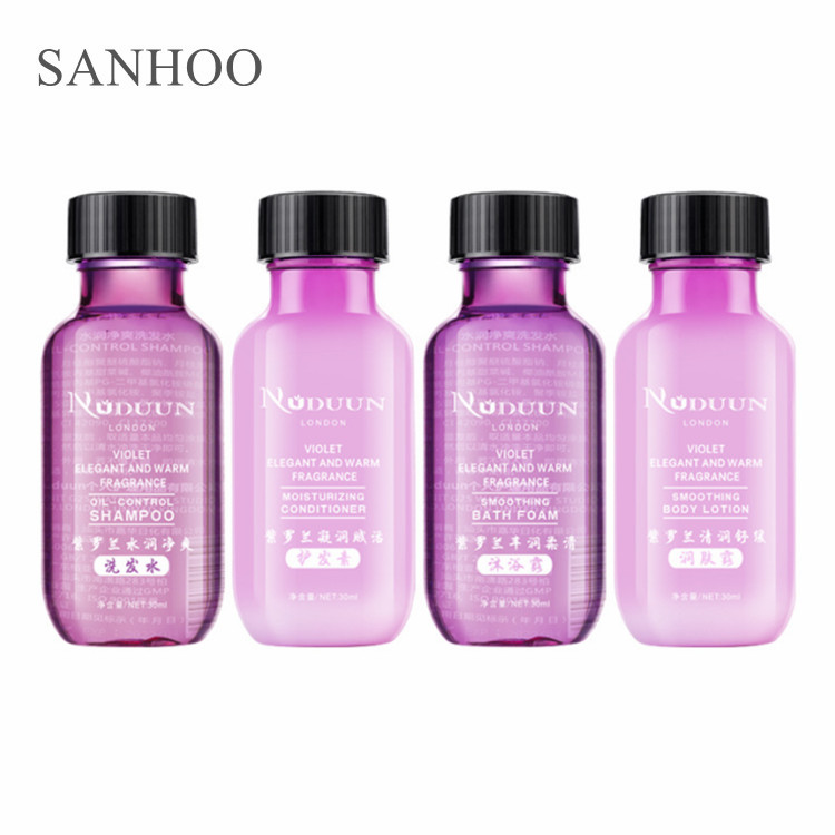 Роскошные товары для комфорта в отеле 5 звезд SANHOO, Одноразовые эко мини мыло и шампунь для ванной комнаты
