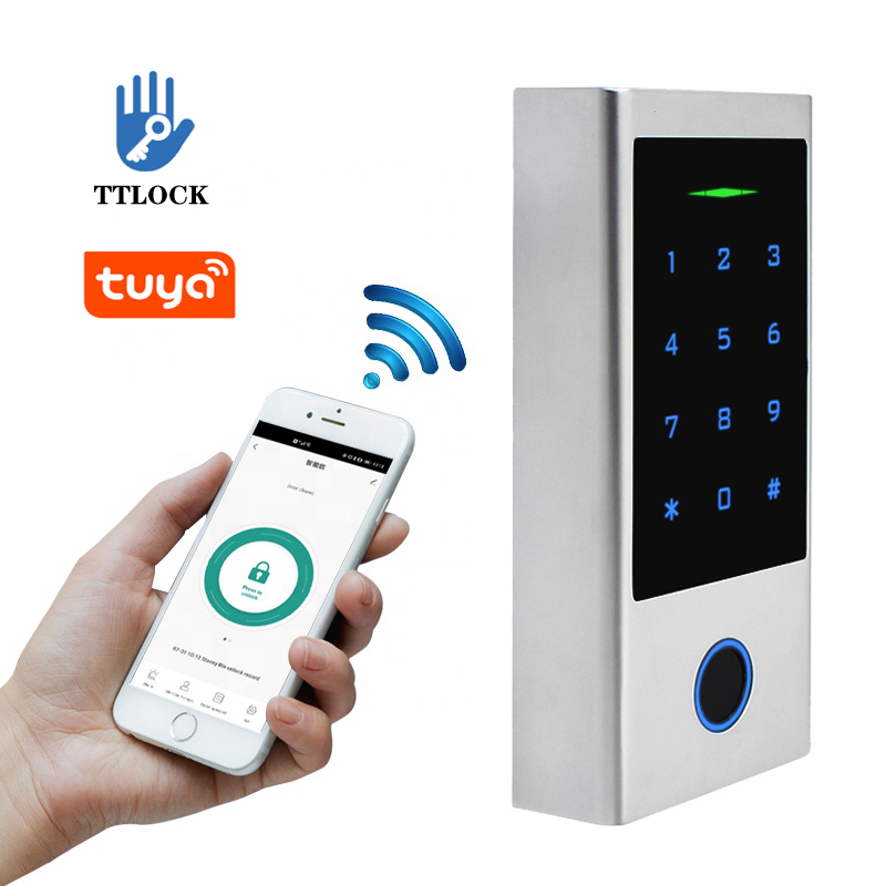 Система контроля доступа Rfid, умный дверной замок TTLOCK Tuya Wi-Fi, сканер отпечатков пальцев, сенсорная клавиатура управления доступом