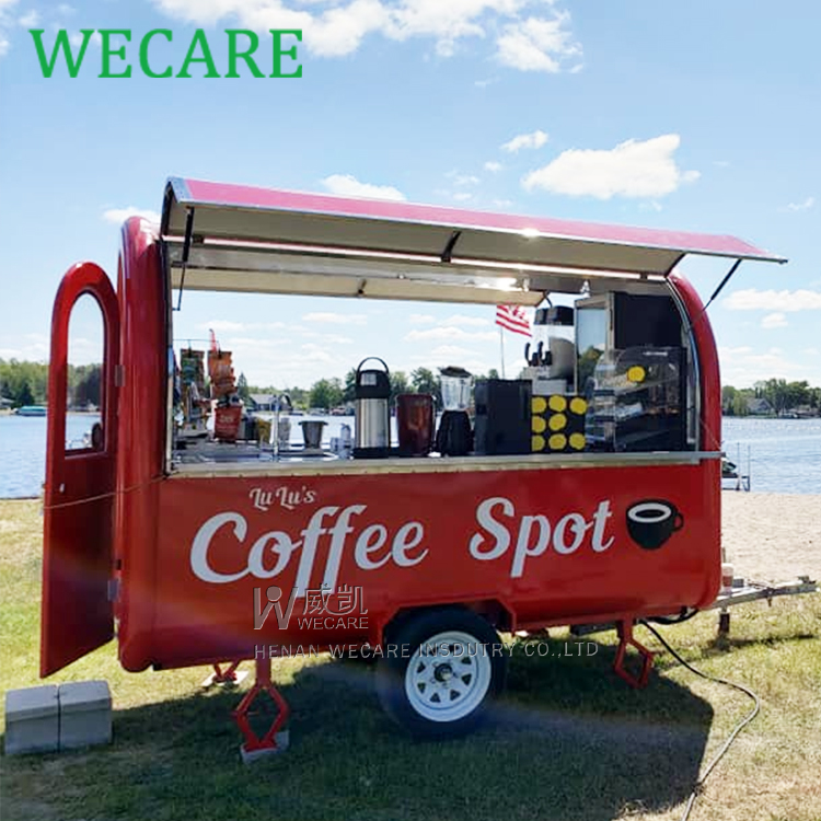 Wecare, трейлер для еды с одной остановкой, мобильная кофейная тележка от производителя