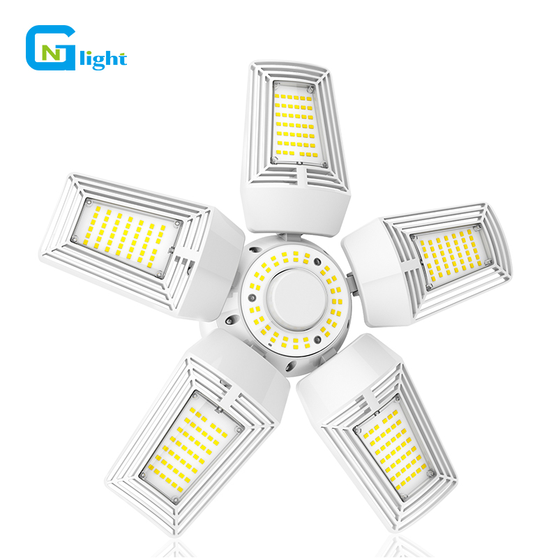 LED Гараж свет 125 Вт деформируемый гараж потолочный светильник с 5 регулируемыми светодиодными панелями