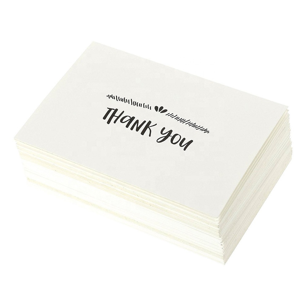 New Customised Print High Quality Thank You For Your Order Cards