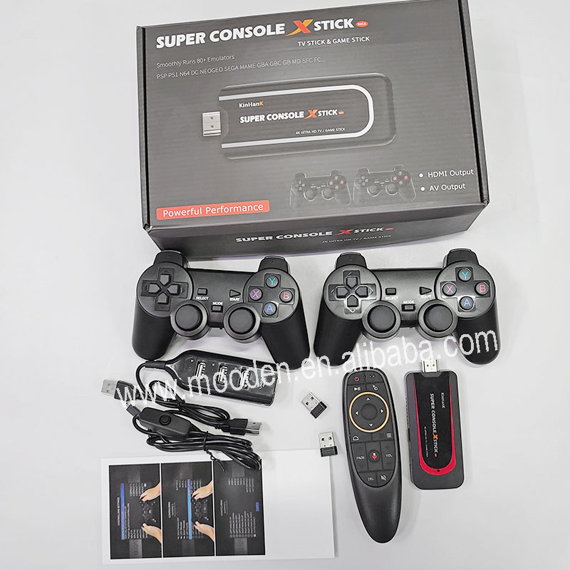 K супер приставка X Stick 4K HD Wi-Fi мини ТВ приставка Ретро Мини ТВ приставка видео Игровая приставка для PSP/N64