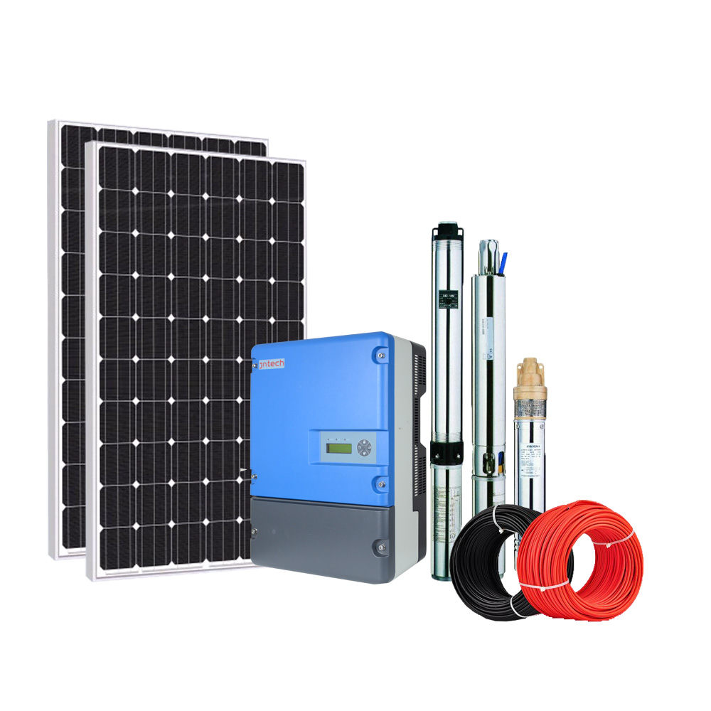 JNTECH 30KW 380V Водонепроницаемые насосов на солнечных батареях Солнечная насосная система для сельского хозяйства для полива и орошения