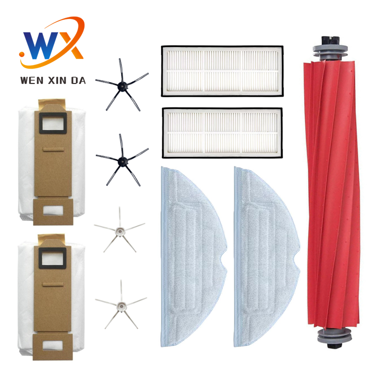 For Roborock S7 S70 S75 S7Max Accessory Kit HEPA Filter Main Side Brush Mop Robot Vacuum Cleaner Replacement Spare Parts Set