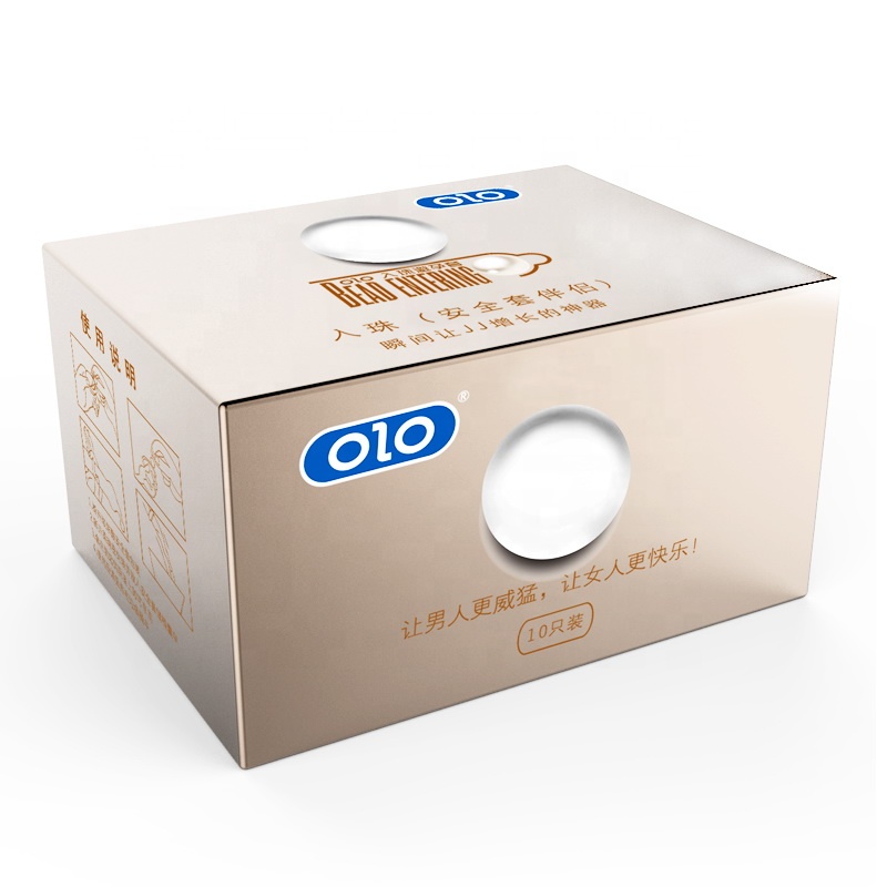 OLO SPA Pearl condoms for man For Latex Condom sexy delay ultra thin hyaluronic acid condom
