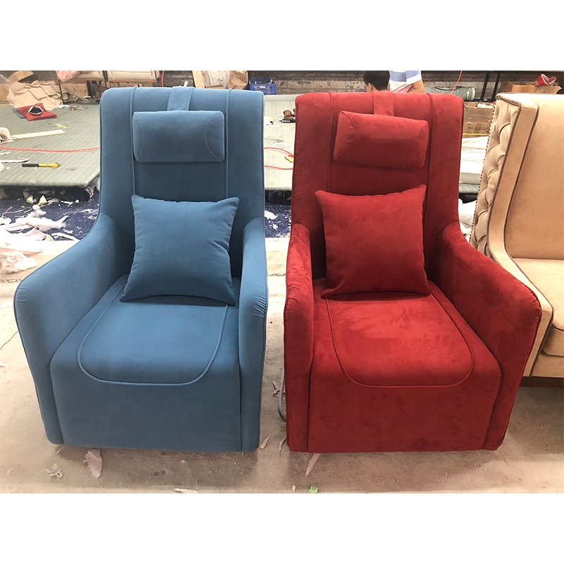 Factory outlet italian style design comfortable single sofa chair microfiber leather zero gravity recliner chair sofa
