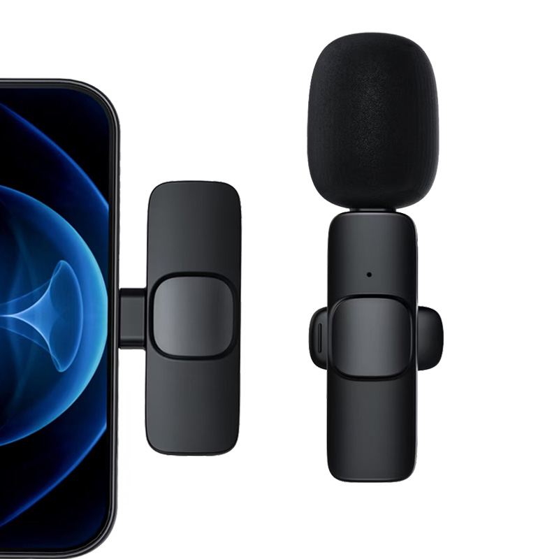 Новый беспроводной петличный микрофон для iphone, профессиональный микрофон петличный, микрофон с шумоподавлением для прямого эфира и интервью, микрофон для записи с мобильного телефона