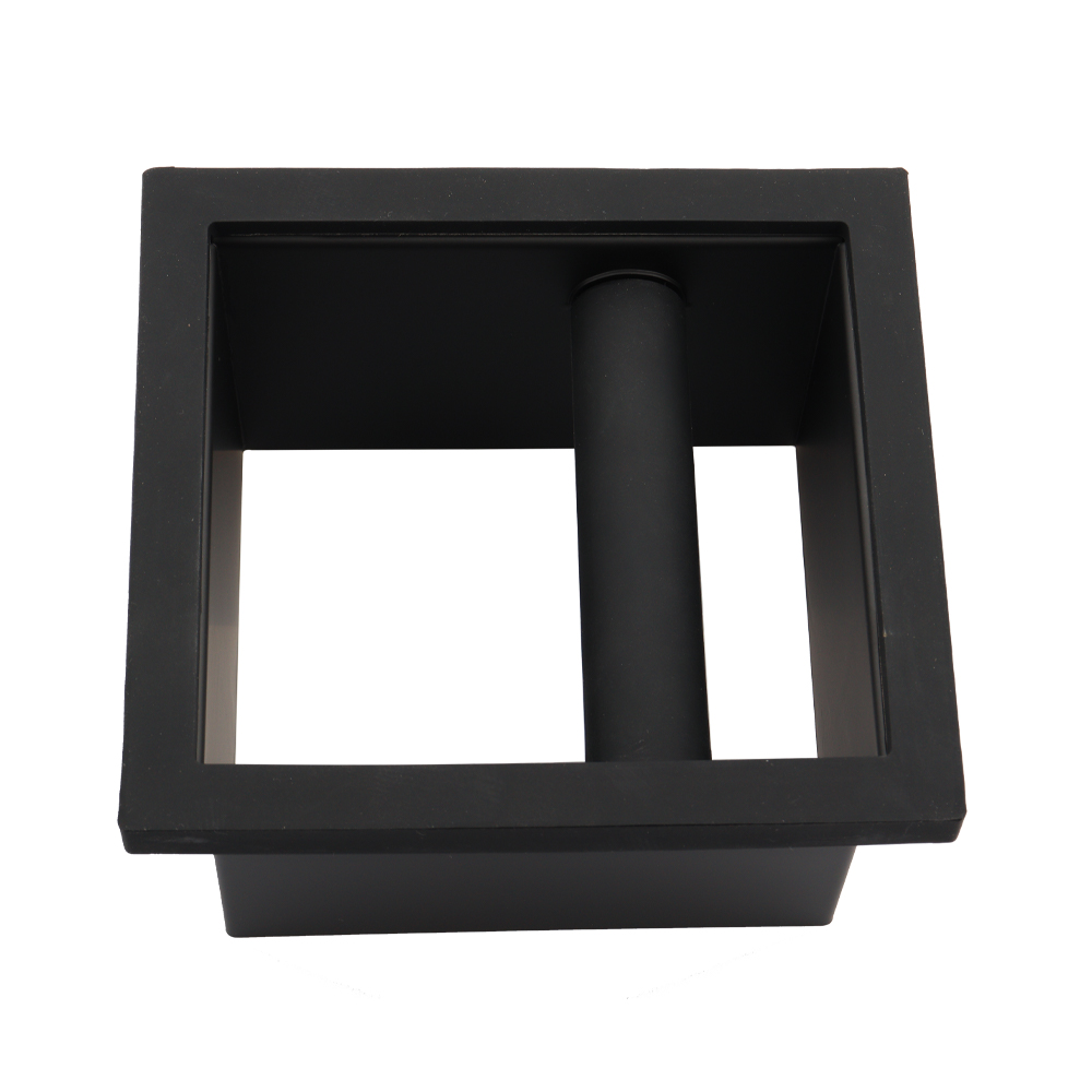 Mini Coffee Knock Box Black Stainless steel Coffee Powder Knock Box Bottomless Coffee Tools Knock Box