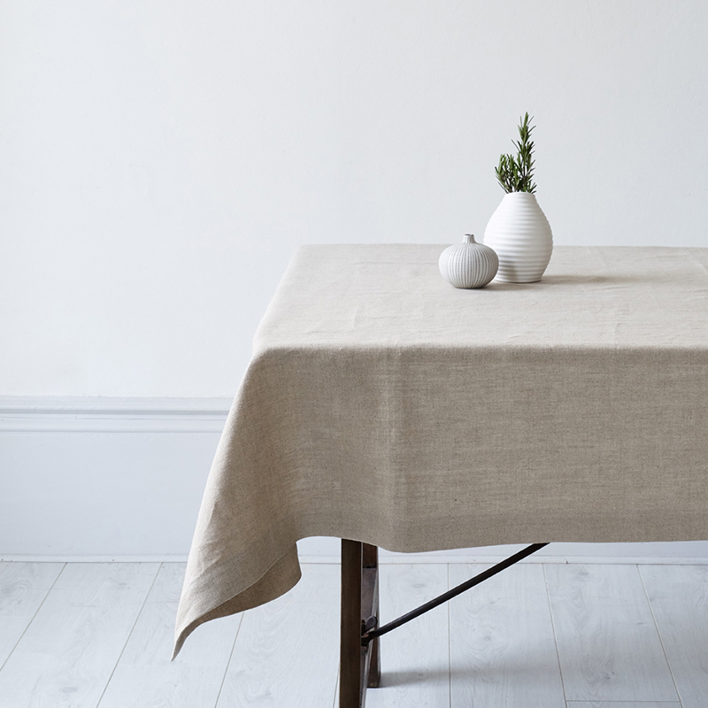 Wholesale Luxury Table Cloth Linens Dining Tablecloths For Wedding Hotel Party Restaurant Natural Linen Tablecloth