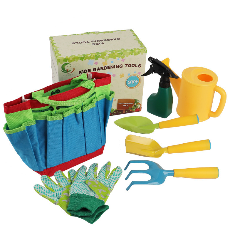 Mini garden tool kit All In One Tote Kids Gardening Tools Outdoor Indoor Toys Gift for Boys Girls
