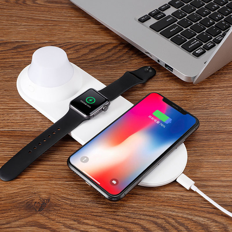 Новый Продукт Деревянный беспроводной Chargerc пластина Oem фабрика 2020 Бестселлер портативный универсальный 3 в 1 Беспроводное зарядное устройство