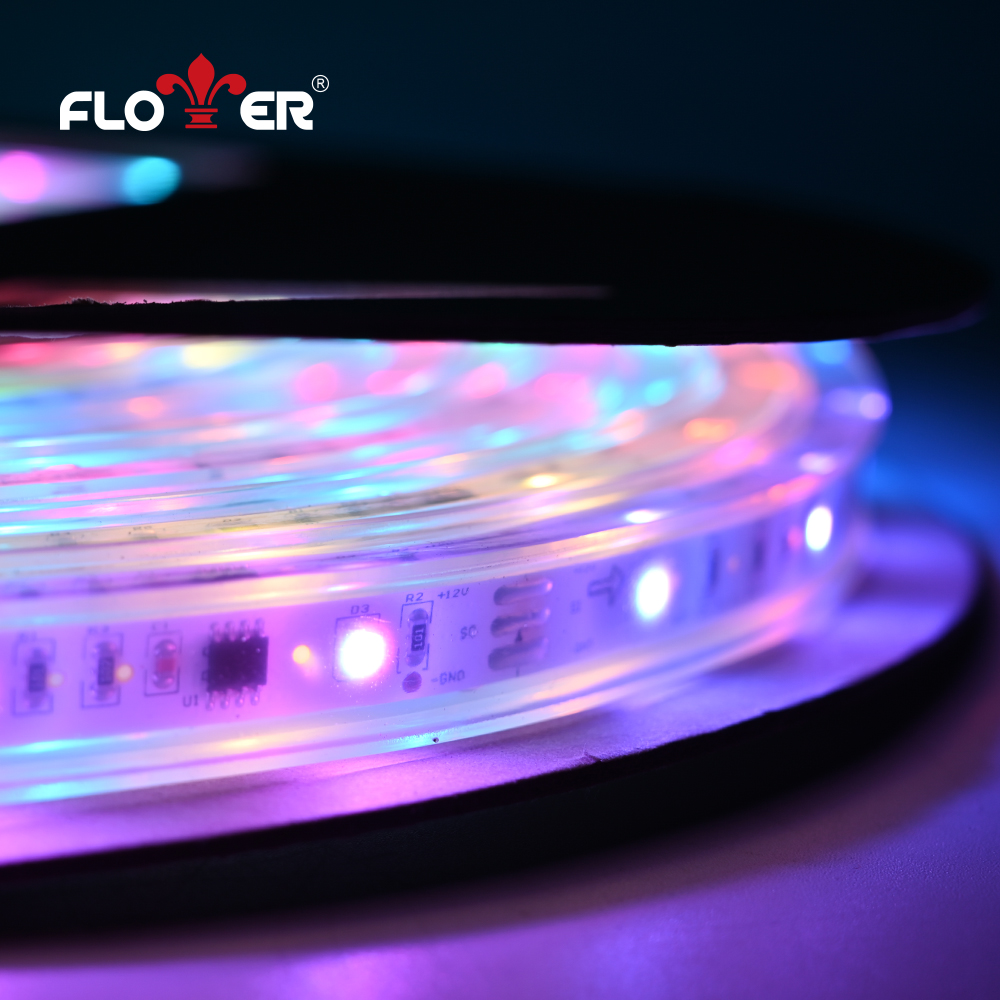 Хит продаж IP68 Водонепроницаемая светодиодная лента RGB cob изменение цвета пульт дистанционного управления светодиойдный Шарообразная гибкие стены шайба полоски для приготовления пищи на воздухе декоративное освещение