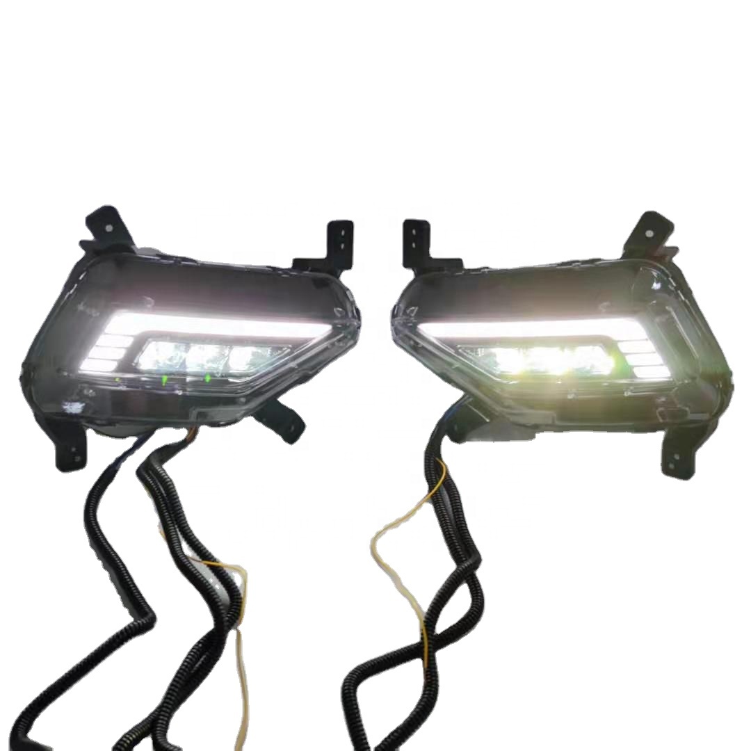 Дневные ходовые огни DRL для Hyundai Creta IX25 2020, светодиодные противотуманные дневные ходовые огни с желтым поворотным сигналом, автоматические модификации, аксессуары
