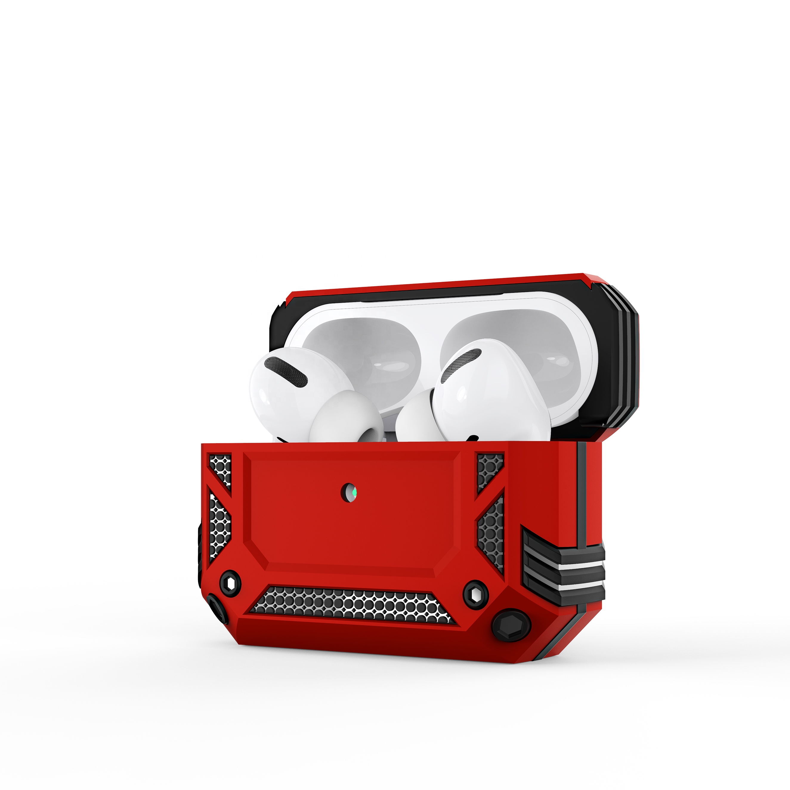 Anti-drop Earphone Hard Case Cover with Keychain Bumper Shockproof Earbuds Protective Case For Airpods Pro 3