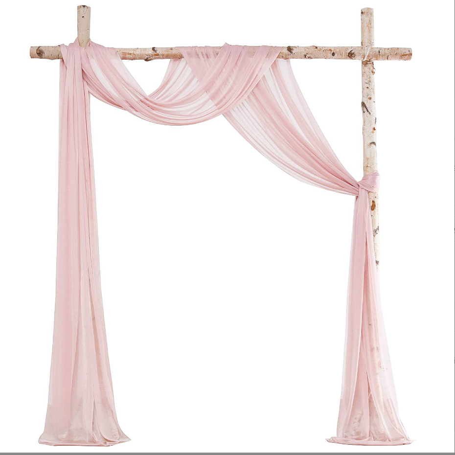 Wedding Top Table Event Sheer Window Scarf Drapes Curtains Window Valances for Birthday Party