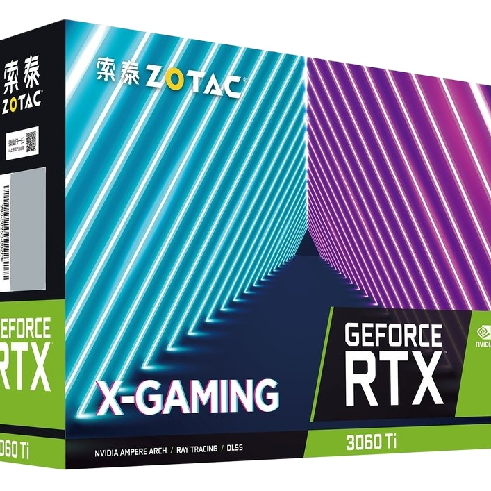 Игровая графическая карта ZOTAC RTX 3060TI, графический процессор 40-60 МГц/с, 1665 МГц, 4864 шт., 8 ГБ, 14 Гб/с, подходит для игр