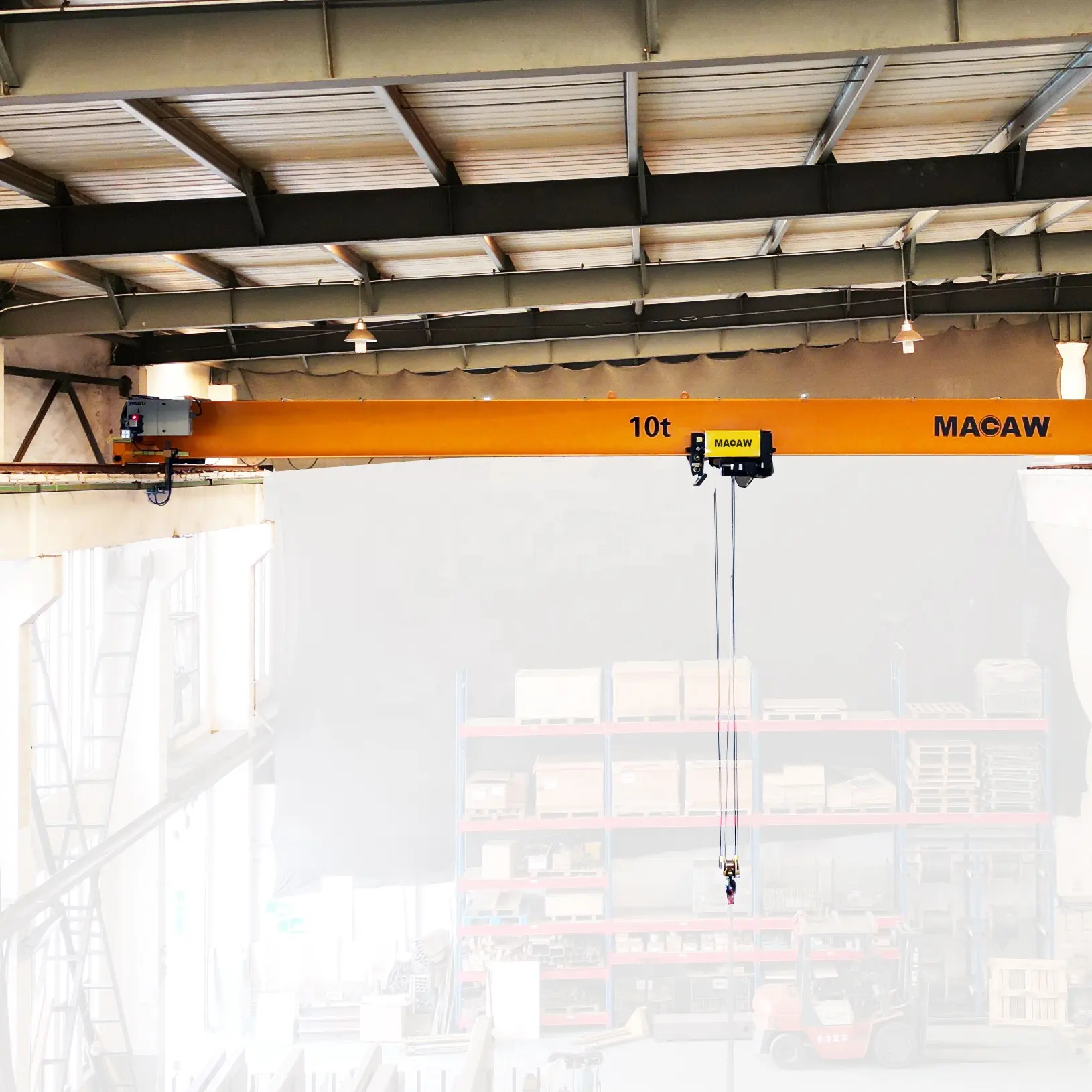 Light Duty Electric Crane High Performance Overhead Crane 10 Ton Operator Safety Equipment Bridge Overhead Crane