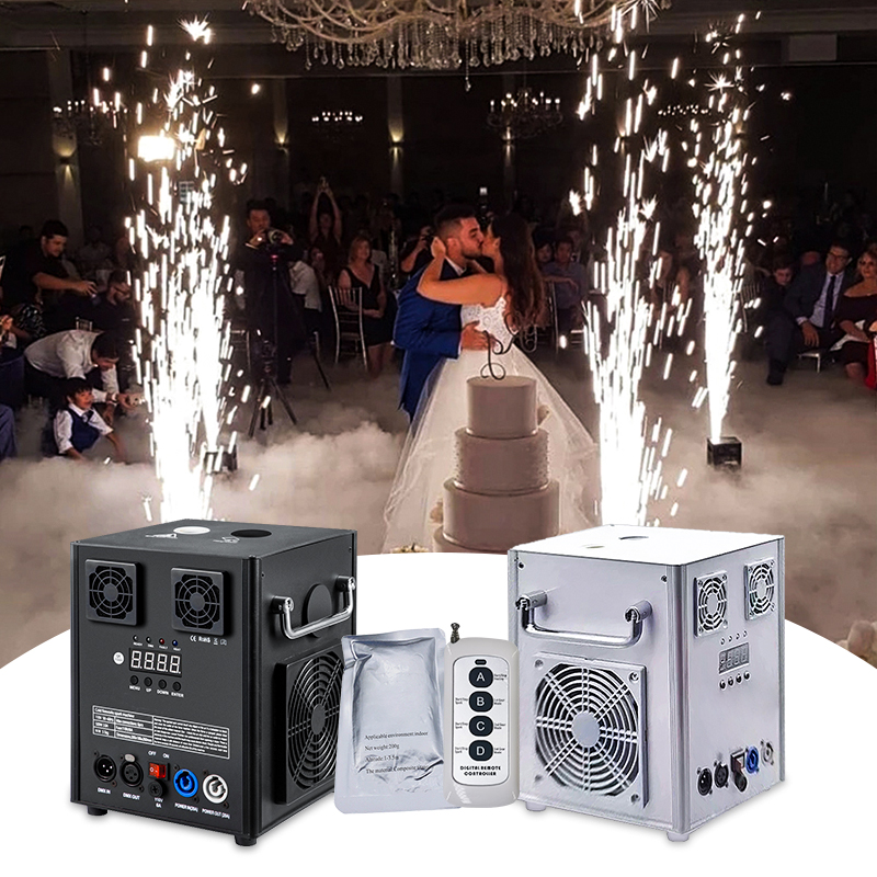 Аппарат для холодной свечи DMX512, оборудование для больших ступеней, аппарат для спецэффектов, беспроводная машина для холодной свечи белого света