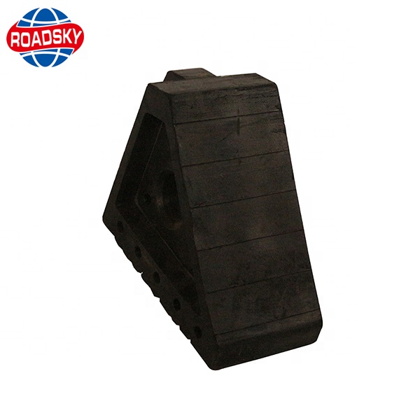 Equipment Blocks Black Rubber Wheel Chock Car Parking Stopper