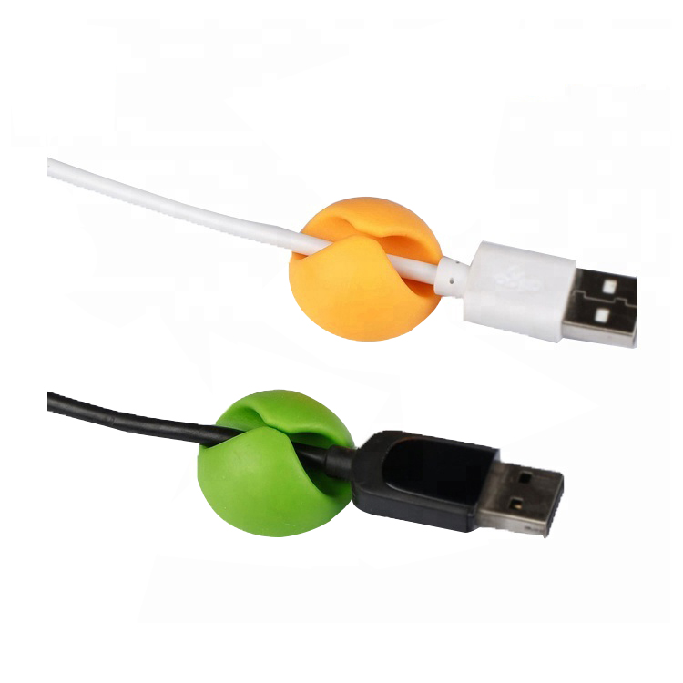 Клейкие силиконовые зажимы для проводов Usb для управления проводами в офисе и дома