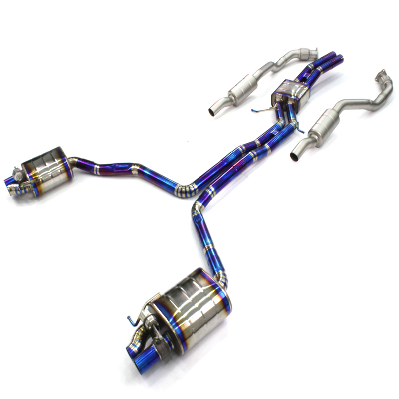 MAXDO Racing Performance выхлопная система Titanium Catless Downpipe для AUDI S6/S7/RS6/RS7 C7 выхлопная 4,0 T глушитель турбо 2013-2015