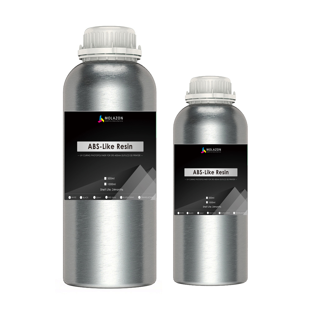 Molazon 3D Printing Resin Abs-Like Rapid Precise Printing Resin 405nm LCD UV-Curing for LCD 3D Printer