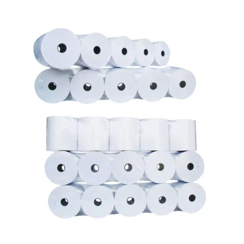 Factory 80x70mm 58x40mm 57 x 40 mm 57 x 30 mm Thermal Transfer Paper Roll Check Tape Size 80x70x13mm 50 pc